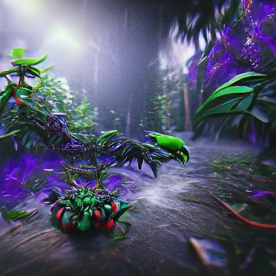 poisonous jungle 8K 3D