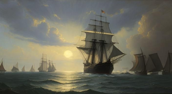 In the style of Andreas Achenbach