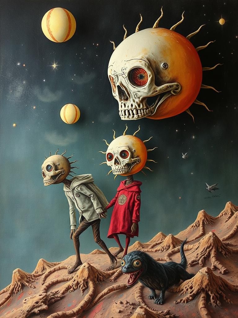 Surreal Lunacy: Mixed Media Madness in 2.5D