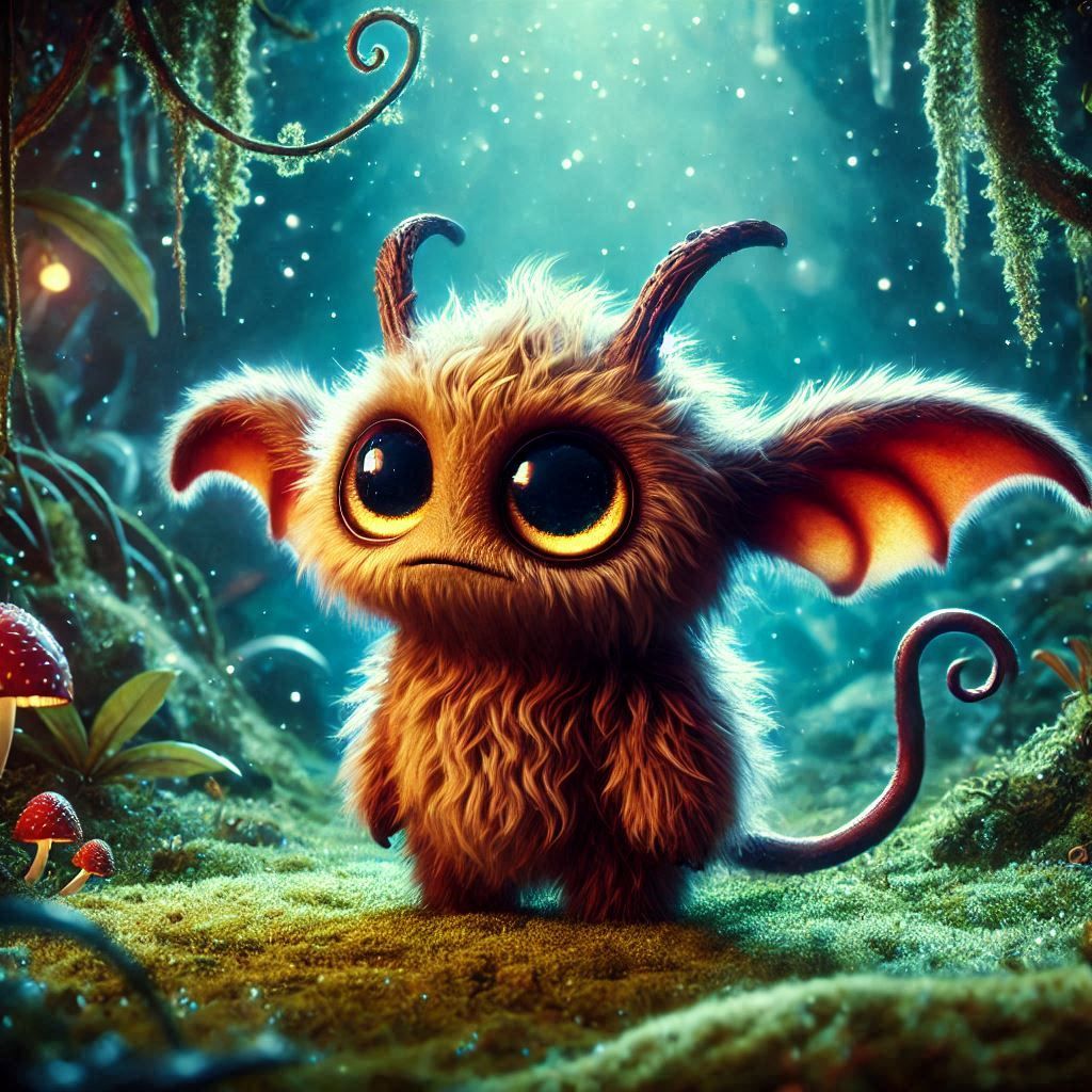 adorable fairy-tale fantasy creature portrait..