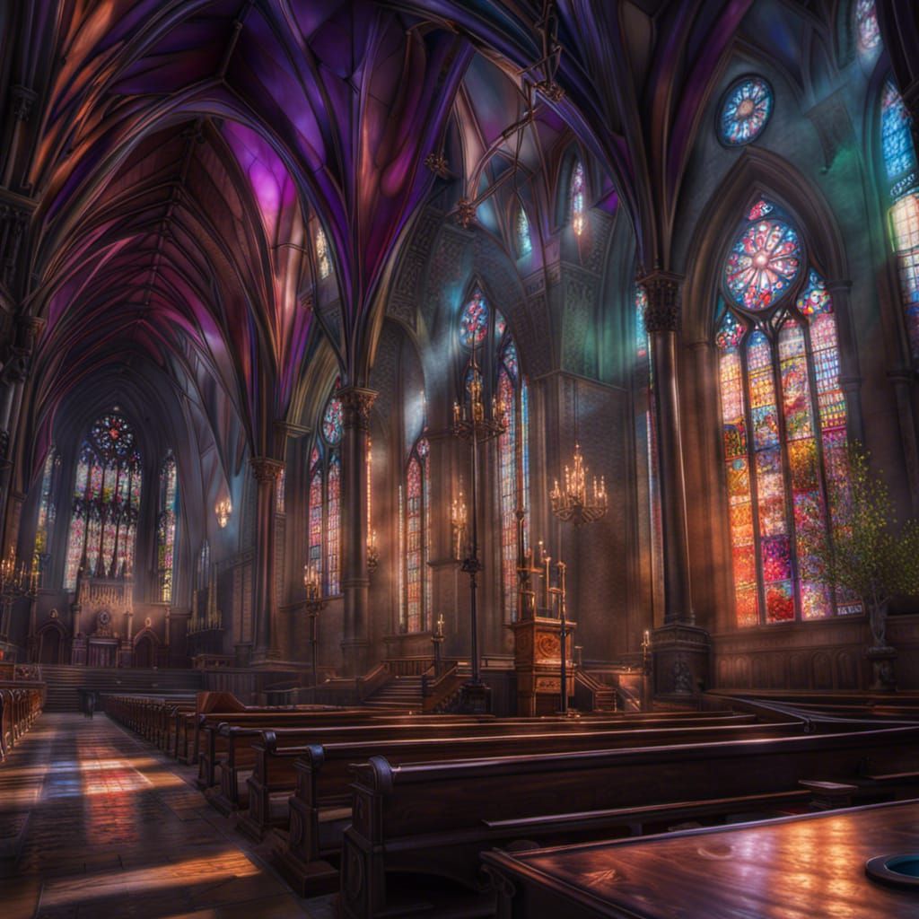 Gothic church - AI Generated Artwork - NightCafe Creator