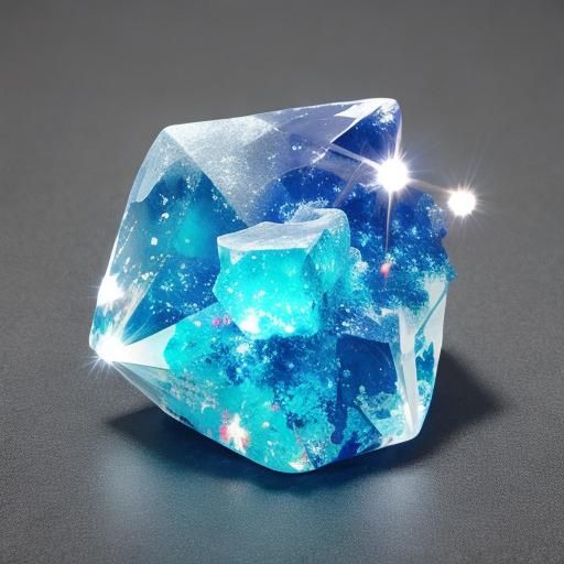 Detailed Crystal Formation Close-Up