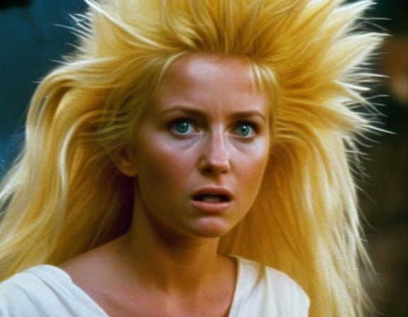 A Realistic and Beautiful Super Sayayin female in a live act...