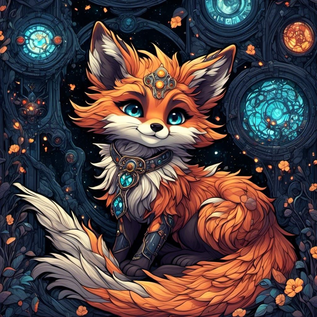 adorable chibi fox - AI Generated Artwork - NightCafe Creator