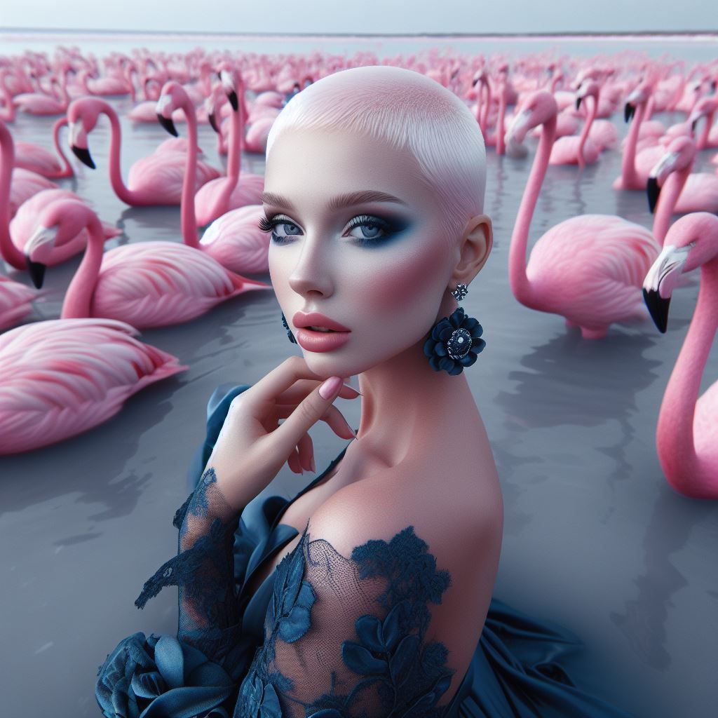 Swimming with Flamingos