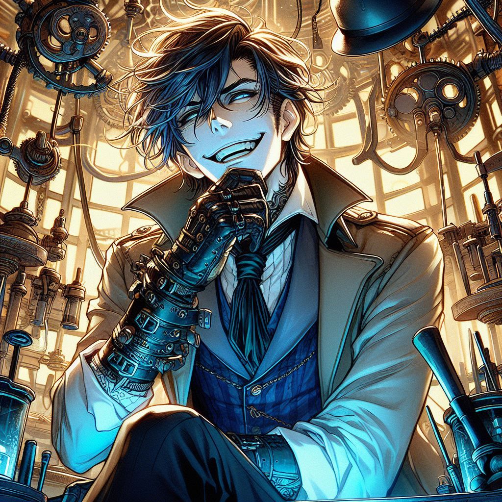 D3 Steampunk Mad Scientist