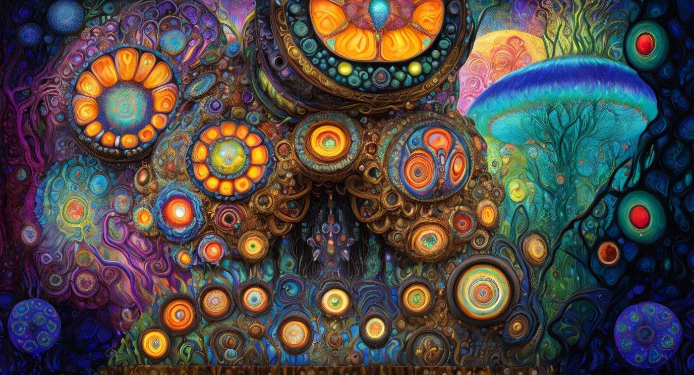 SURREAL DREAMSCAPE OF COLORFUL PATTERNS