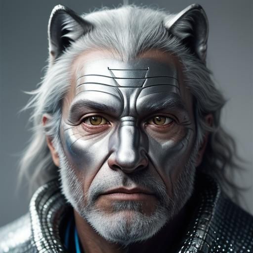 silver man wolf