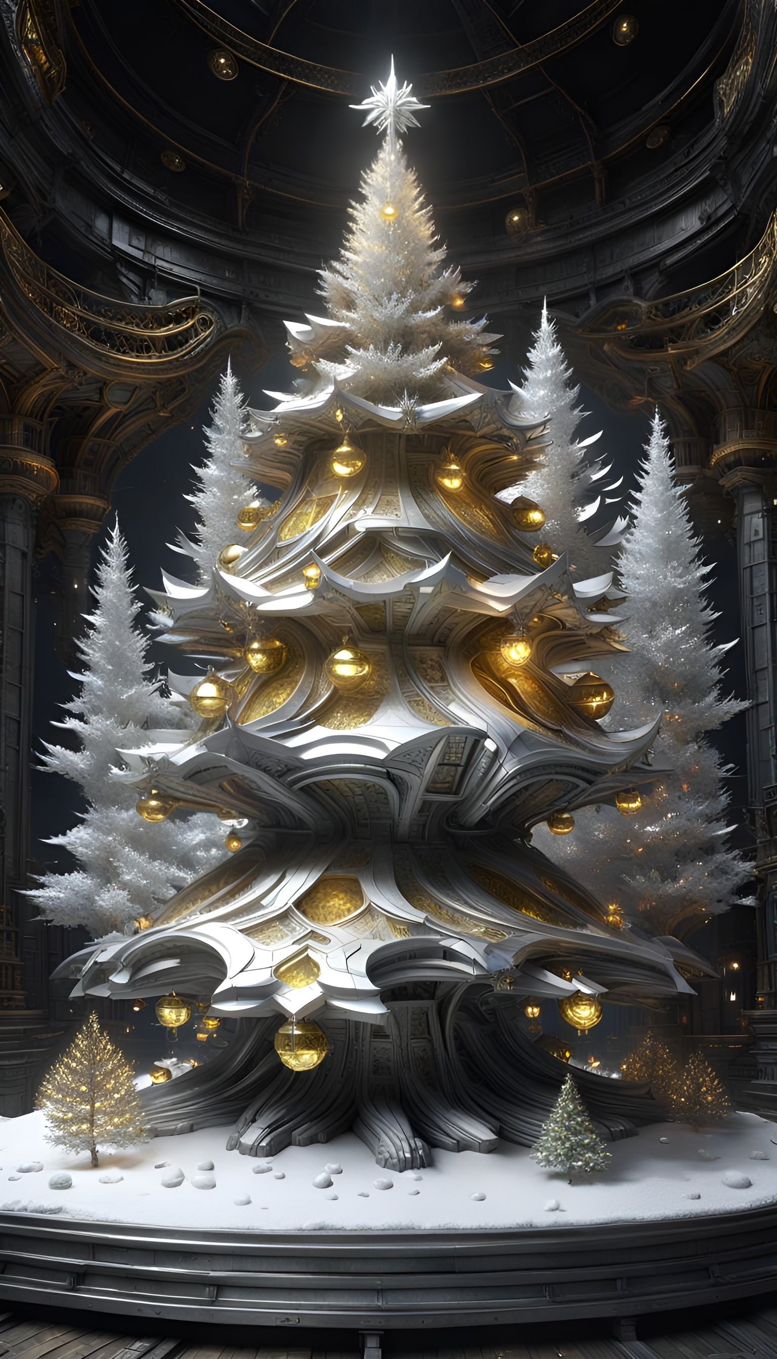 Christmas tree from the east   by @Silken