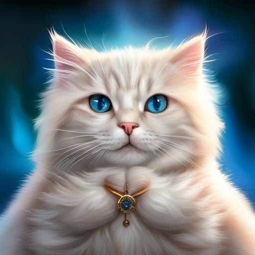 A cute cat that its fur is ice cream No cone. The eyes are big and