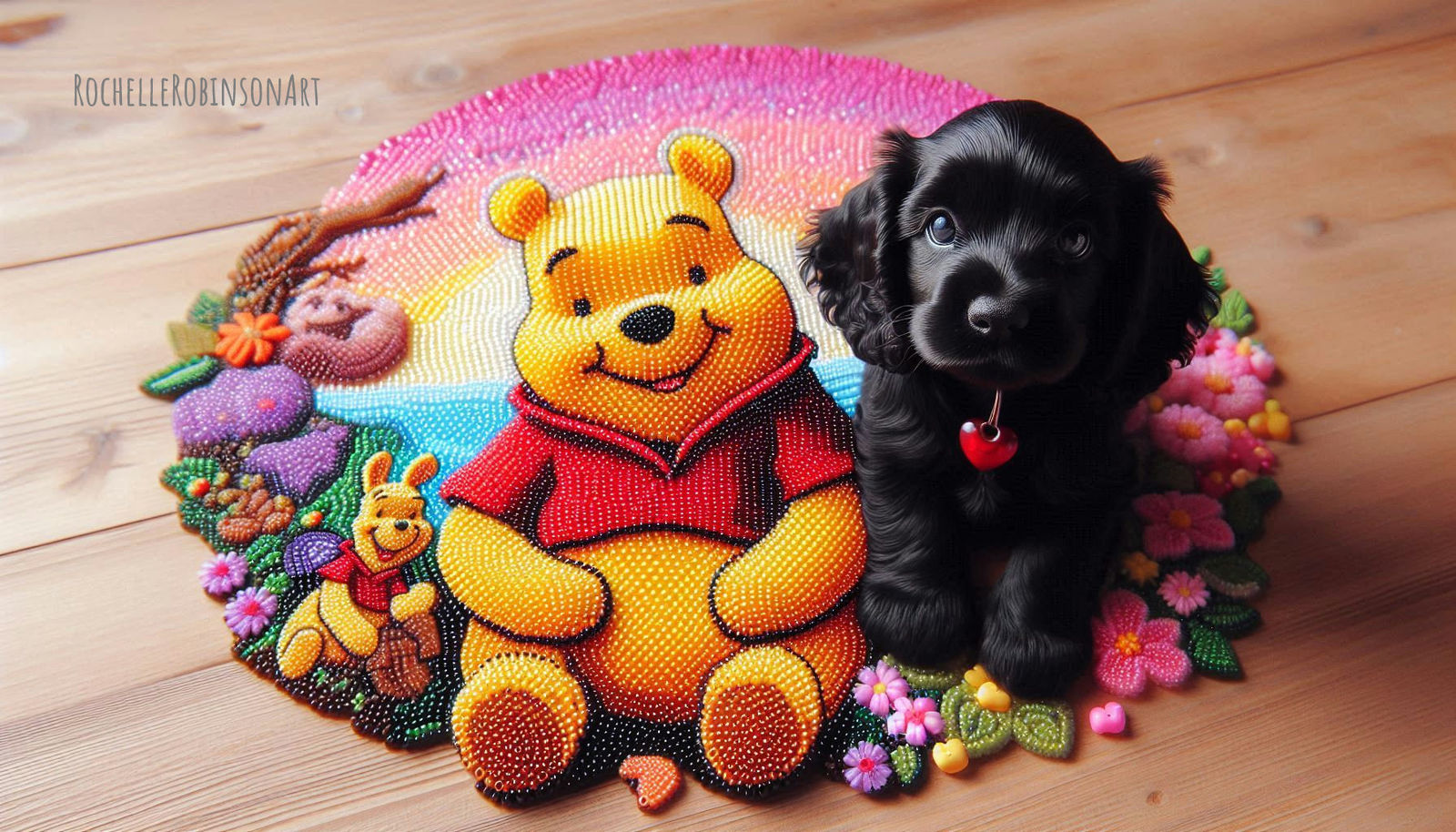 Mel and WTP - Microbead Art