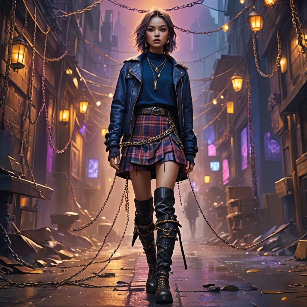 Androgynous Fashion in Vibrant Fantasy Concept Art