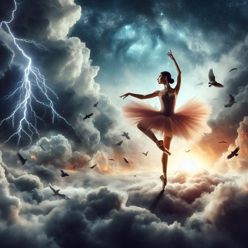 But if I were a bird, I'd dance in the storm, I'd fly throug...