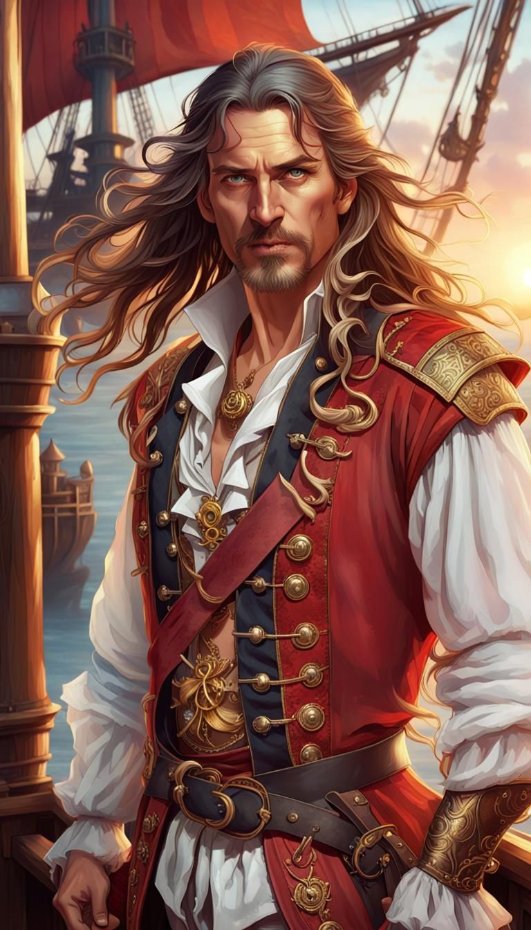 Beard Man Pirate. - AI Generated Artwork - NightCafe Creator