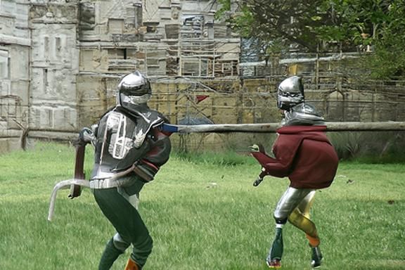 medieval knight dueling