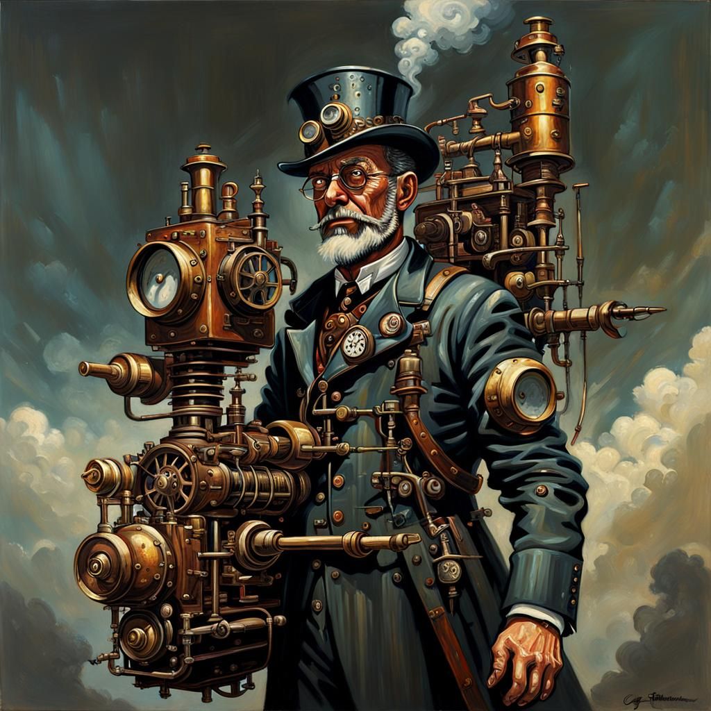 Steampunk Inventions - AI Generated Artwork - NightCafe Creator