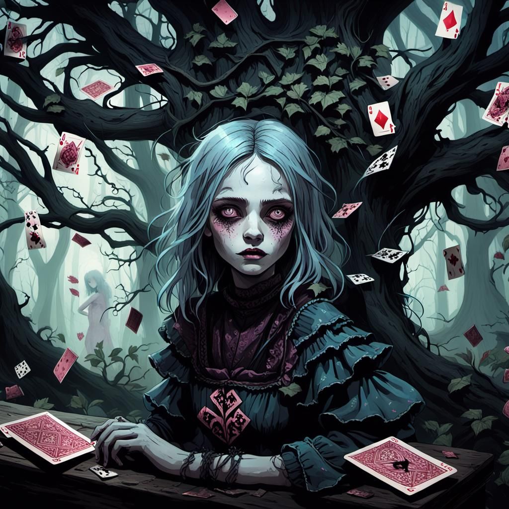 Emo dark Alice in wonderland