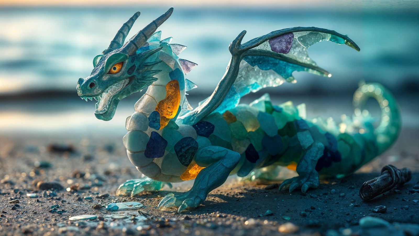 Seaglassdragon  by @Narolinus