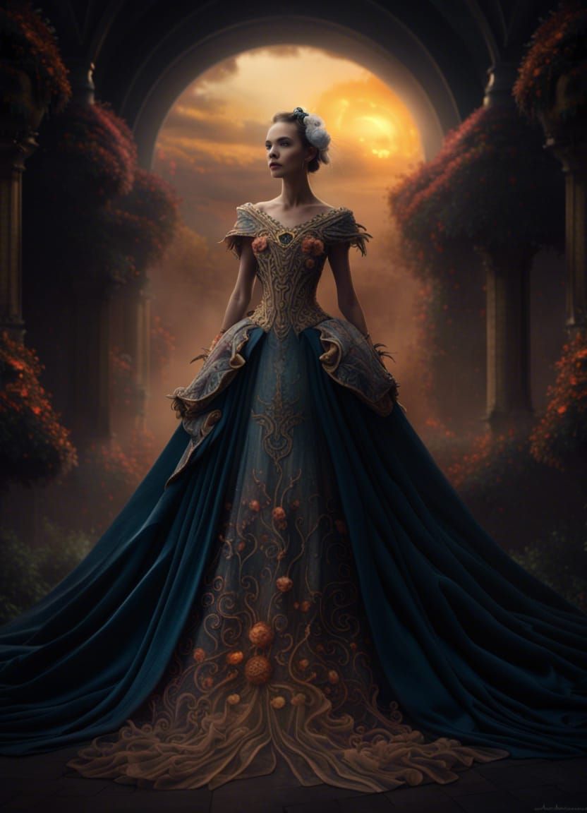Ethereal Fairytale Gown: A Digital Masterpiece