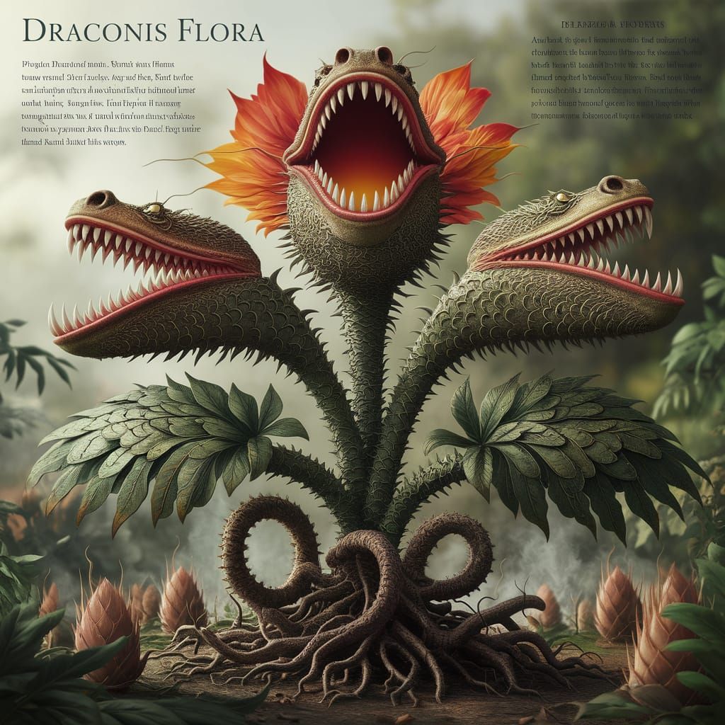 Draconis Flora  by @FABIOLA