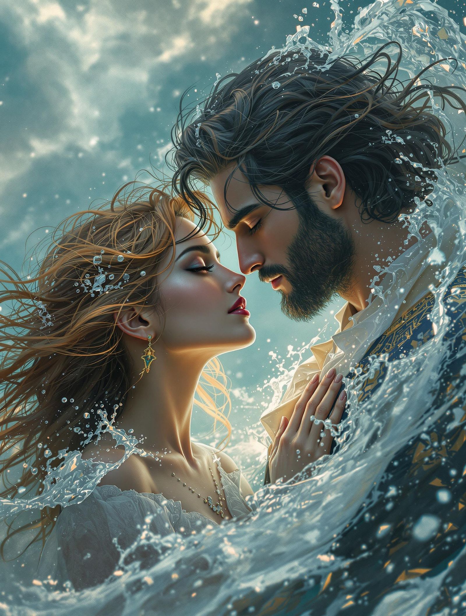 lost in each other's eyes