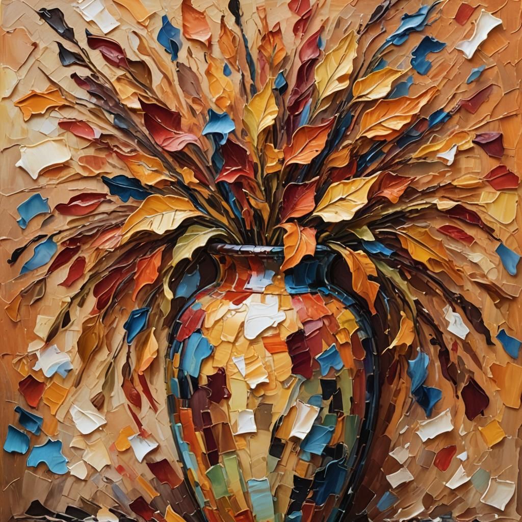 Abstract Paper Vase