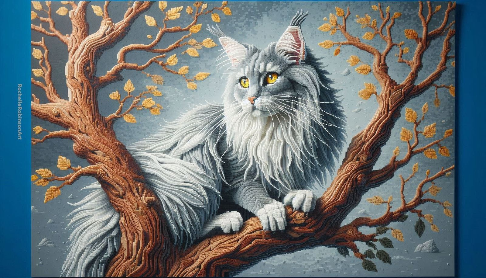 Maine C Cat - Lego Art