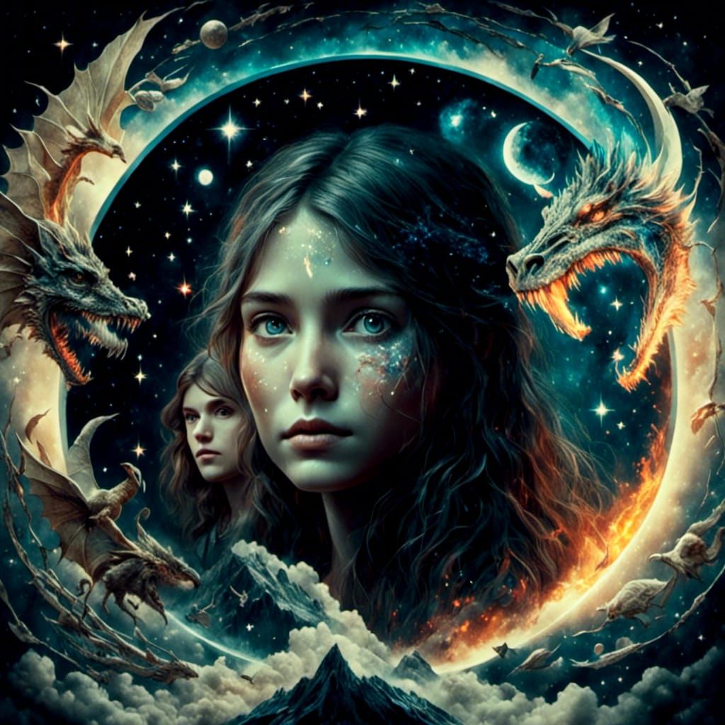 <lora:SuperHyperrealism:1.0> <lora:FairyTails:1.0> <lora:SurDime:1.0> neverending story unfolds in a ...  by @vixyna