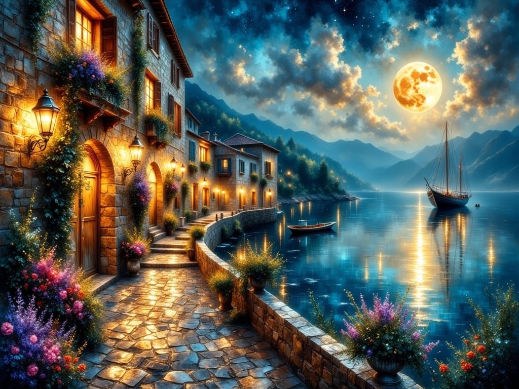 Serene night  by @Croc lover