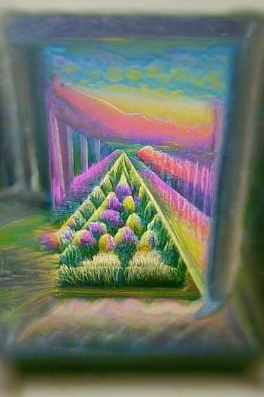 Lsd optimal Illusion in pastel nature
