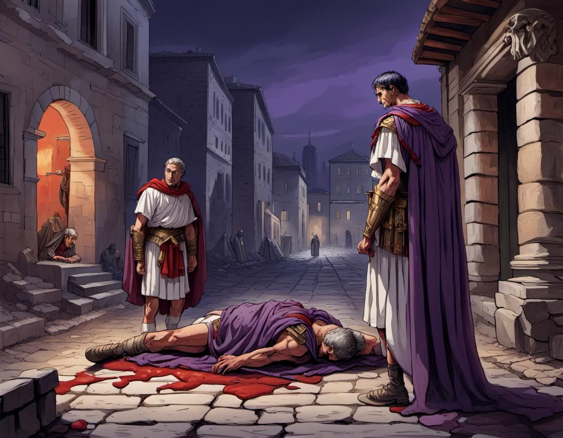 Quaestor C. Conius Maculatus, expert Investigarius Loci Crimini, and his assistant Medicus Strategides ...  by @DMs Choice