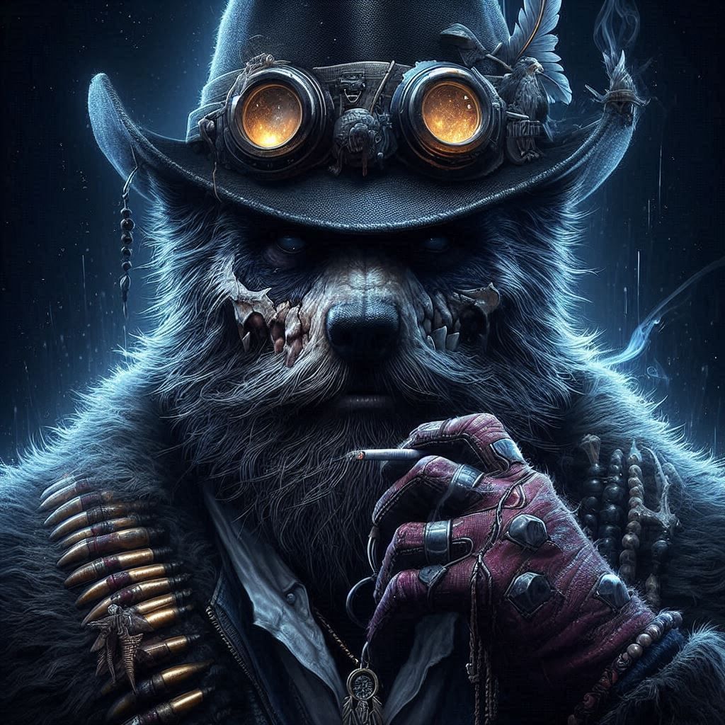 Dark Steampunk Bear