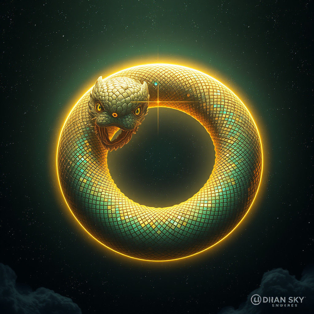 Ouroboros in a Celestial Night