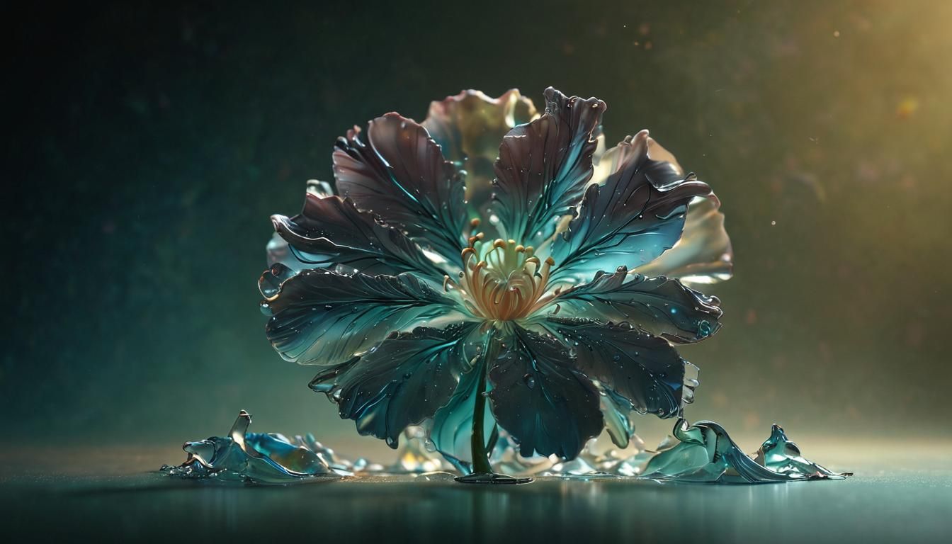A Splattering Growing Flower