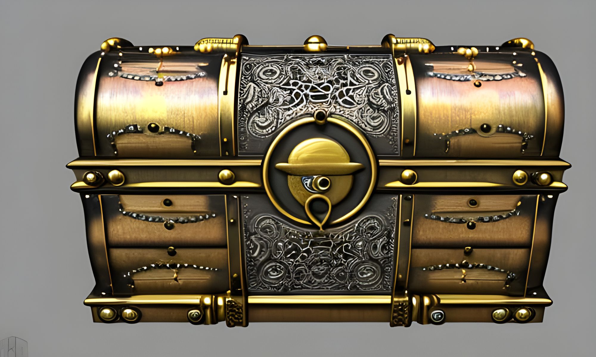 Vintage SteamPunk Treasure Chest (V1-4) : r/nightcafe