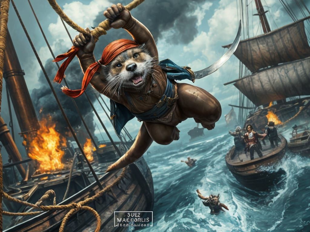 Captain White Whisker  by @mchhmje