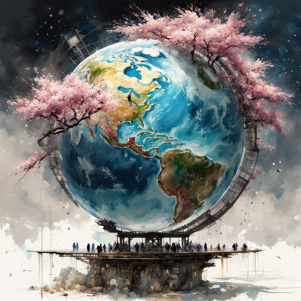 Our Earth, take care of it.  by @Ylona