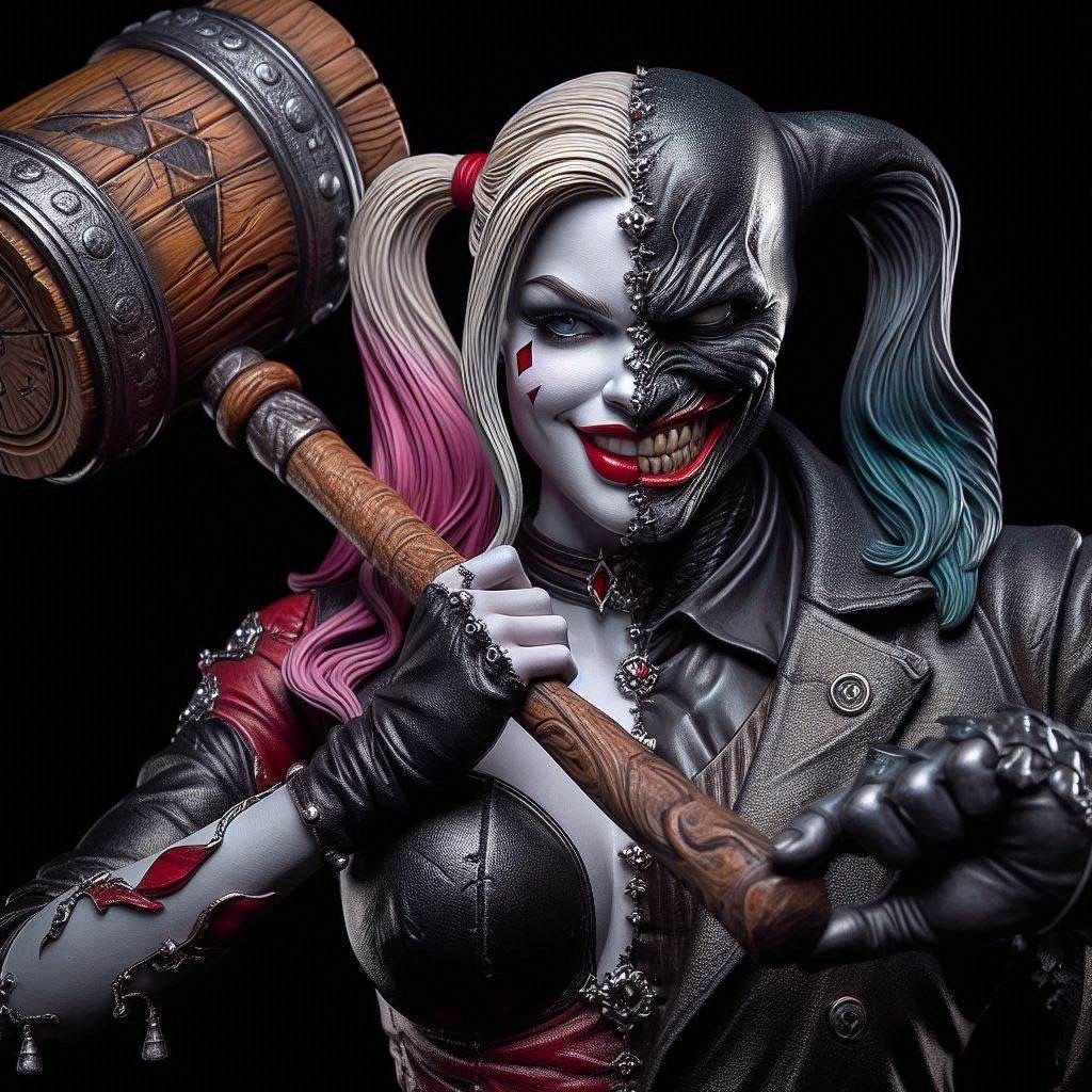 harley denn with mallet, probably will end up this small