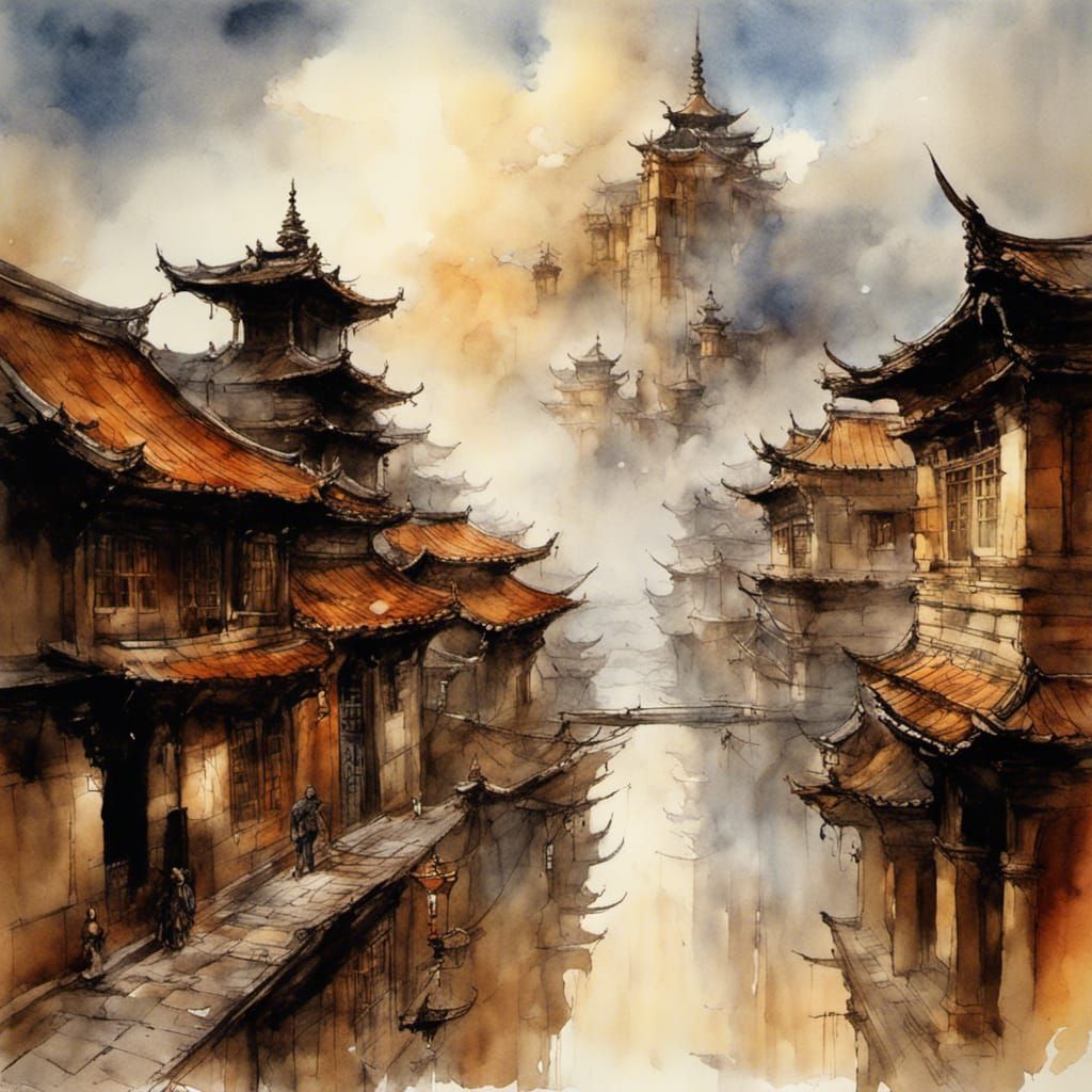 mystery old city... floating or not  😊            by @Vattende