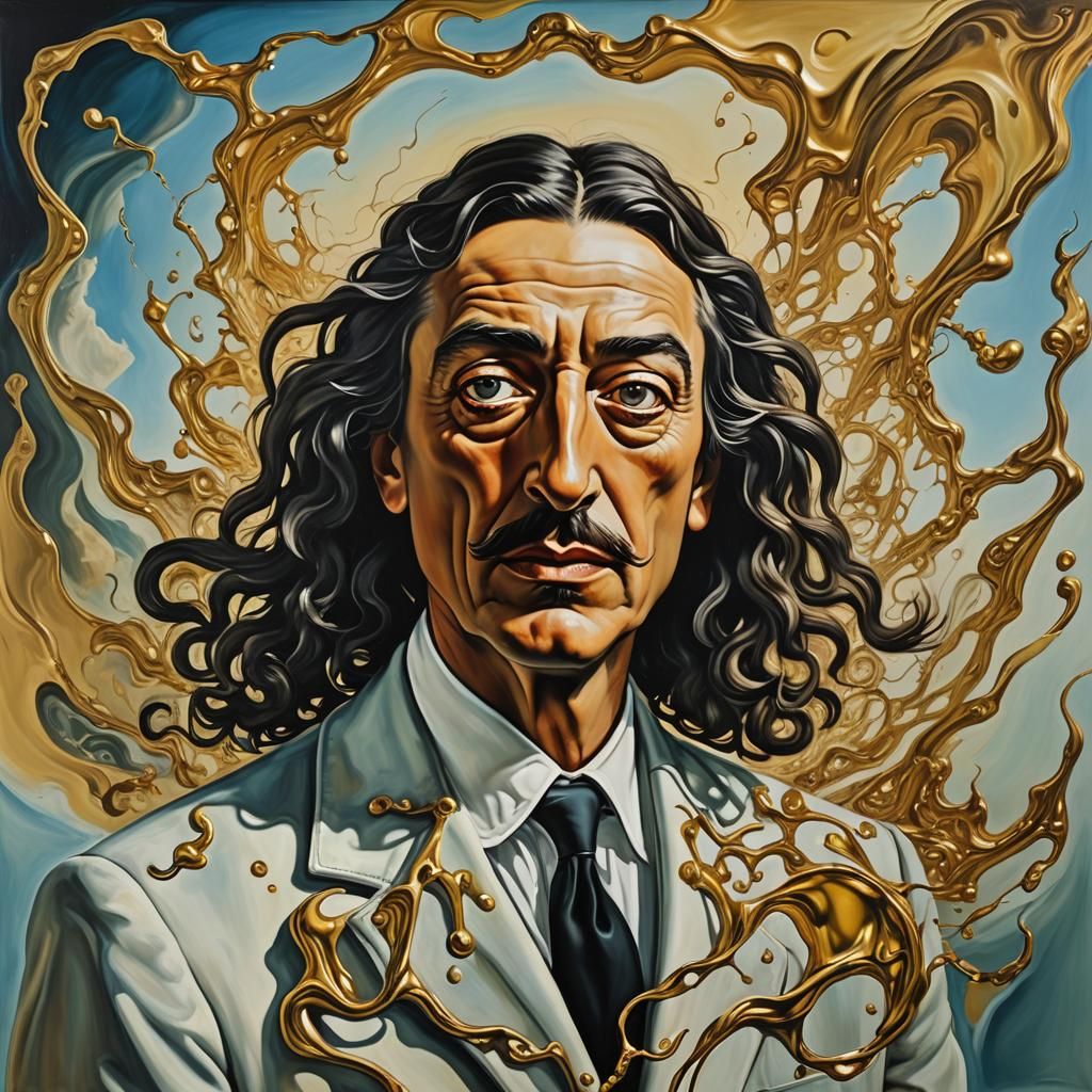 Anarchist activist Botticelli style surrealism Salvador Dali...