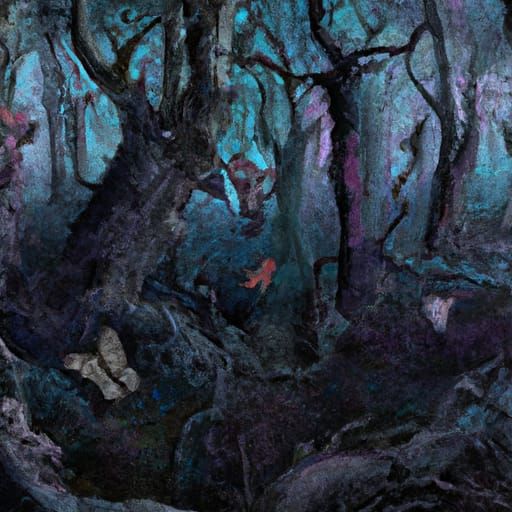 The sinister forest...