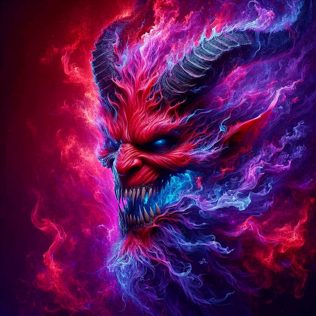 Devil of the flames   by @MagicShop84