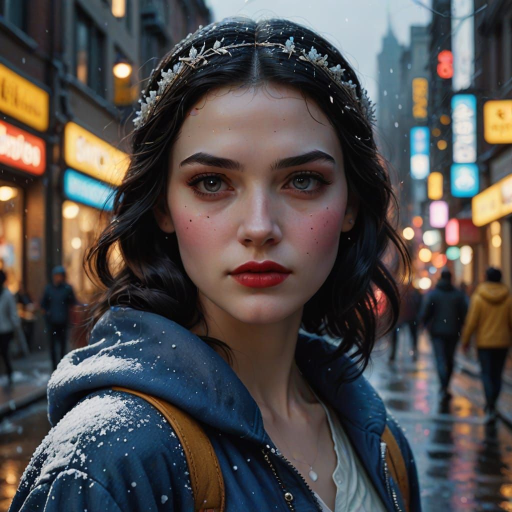 Snow White in real life.   by @Katerinafrompoem