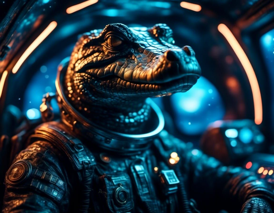 <lora:Night Sparkle:1.0> <lora:Kyoot:1.0> a  crocodile in a ...