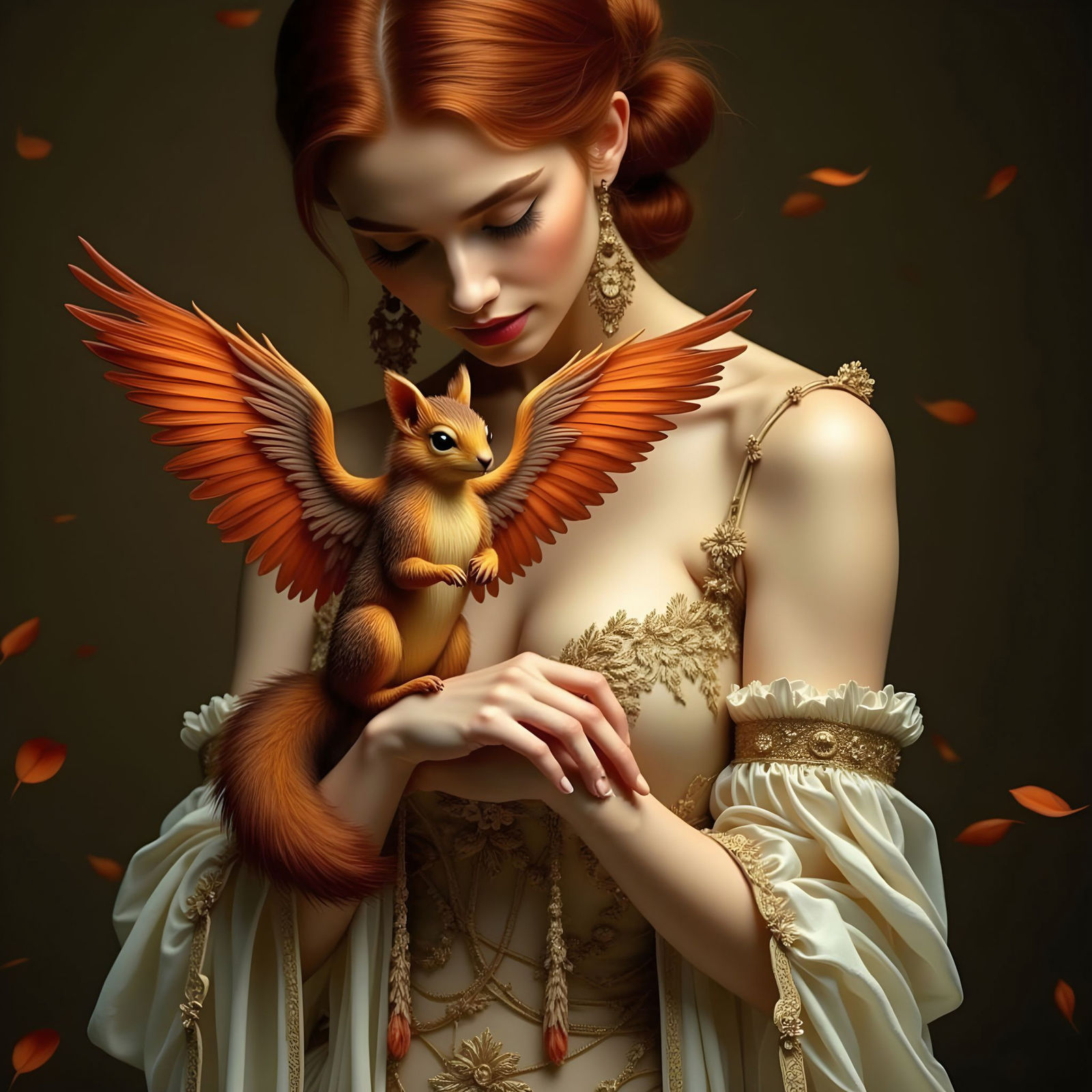 Phoenix squirrel portrait  by @5ibah