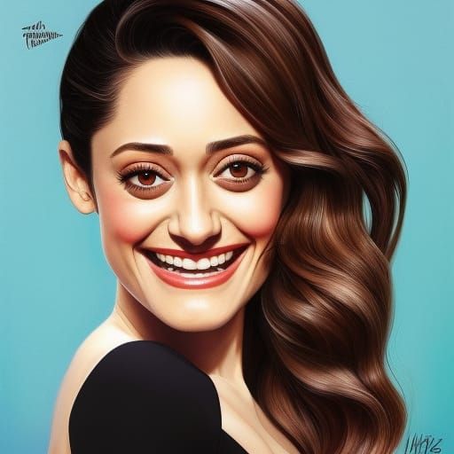 Emmy Rossum - AI Generated Artwork - NightCafe Creator