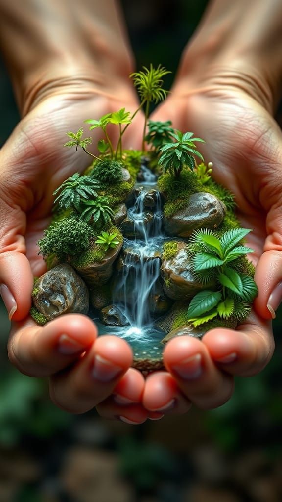 Portable Waterfall  by @Vishal Ramawat