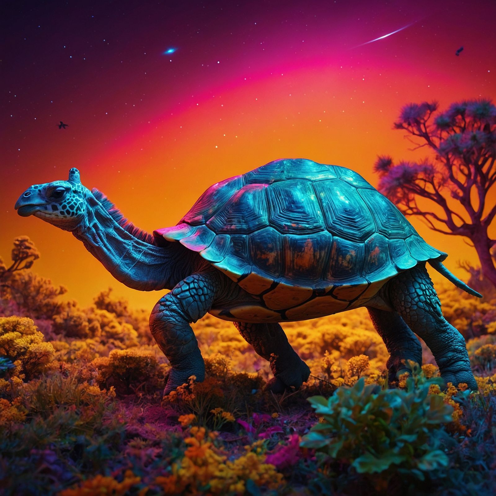 is a tortoise, but it's a giraffe