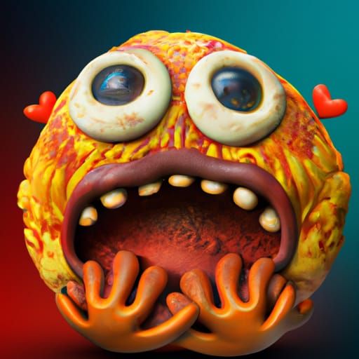 Detailed demogorgon emoji, - AI Generated Artwork - NightCafe Creator