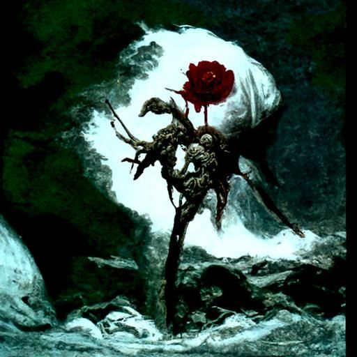 The Death and Blossom of a Thousandth Year's Blood Rose